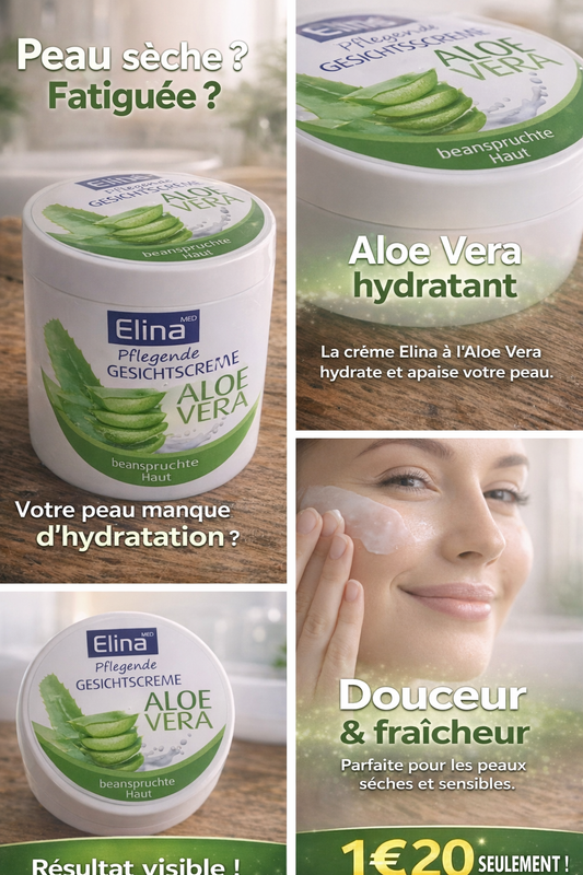 Elina Aloe Vera Crème pour la peau 75ml