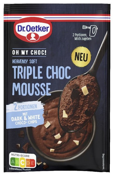 Dr. Oetker Mousse Triple Chocolat – Sachet 70g