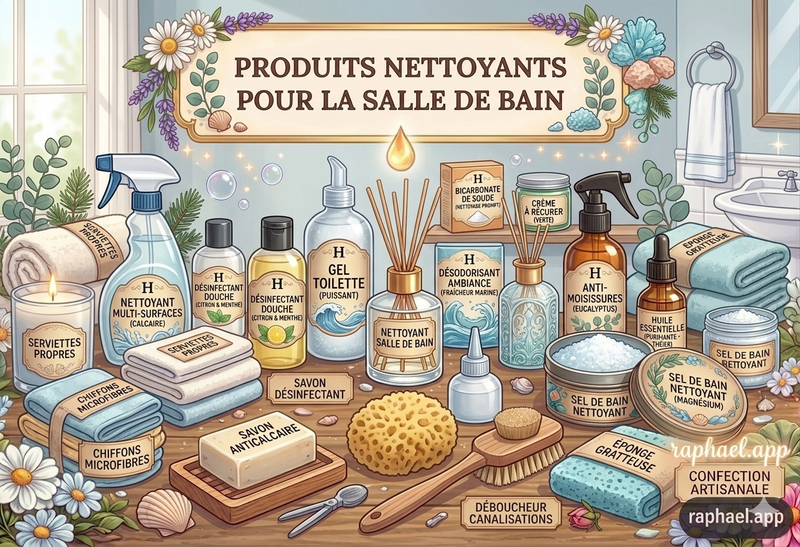 Produits nettoyant salle bain