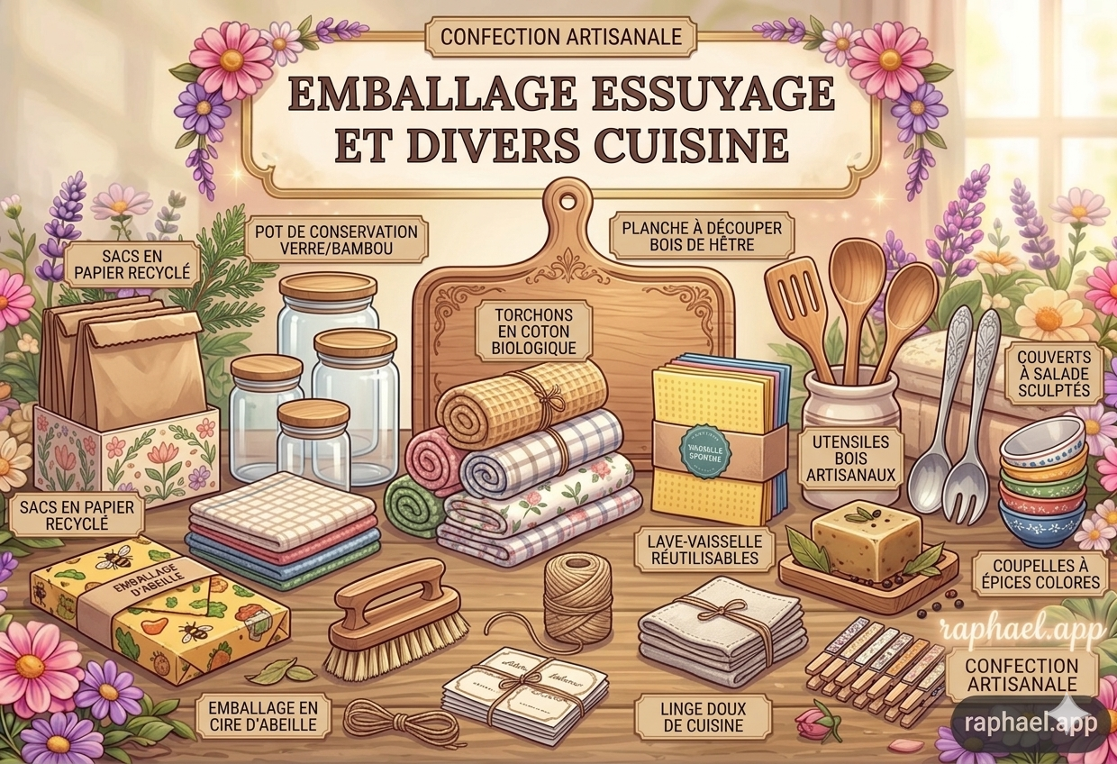 Eponge,emballage cuisine divers