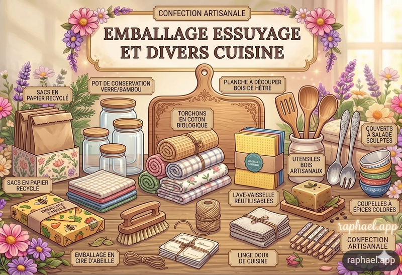 Eponge,emballage cuisine divers