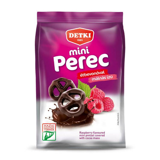 Detki Mini Bretzel Framboise Chocolat Noir 160g