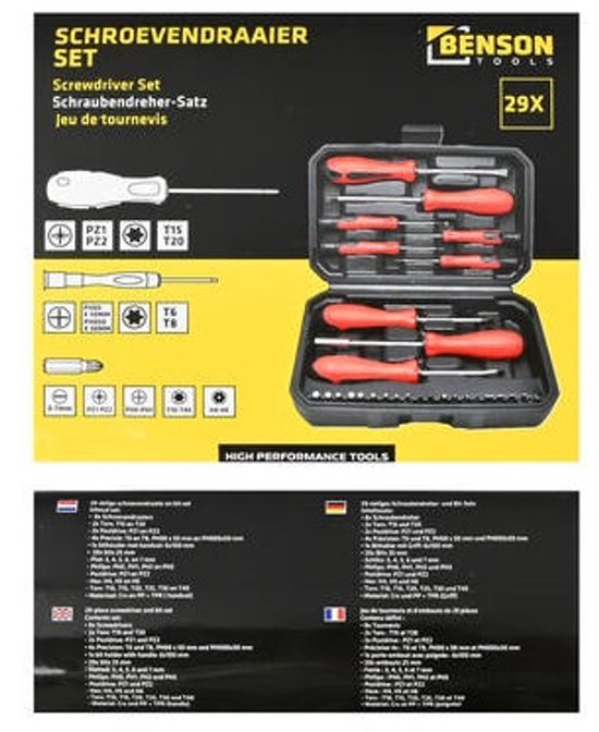 Coffret de tournevis 28 pièces