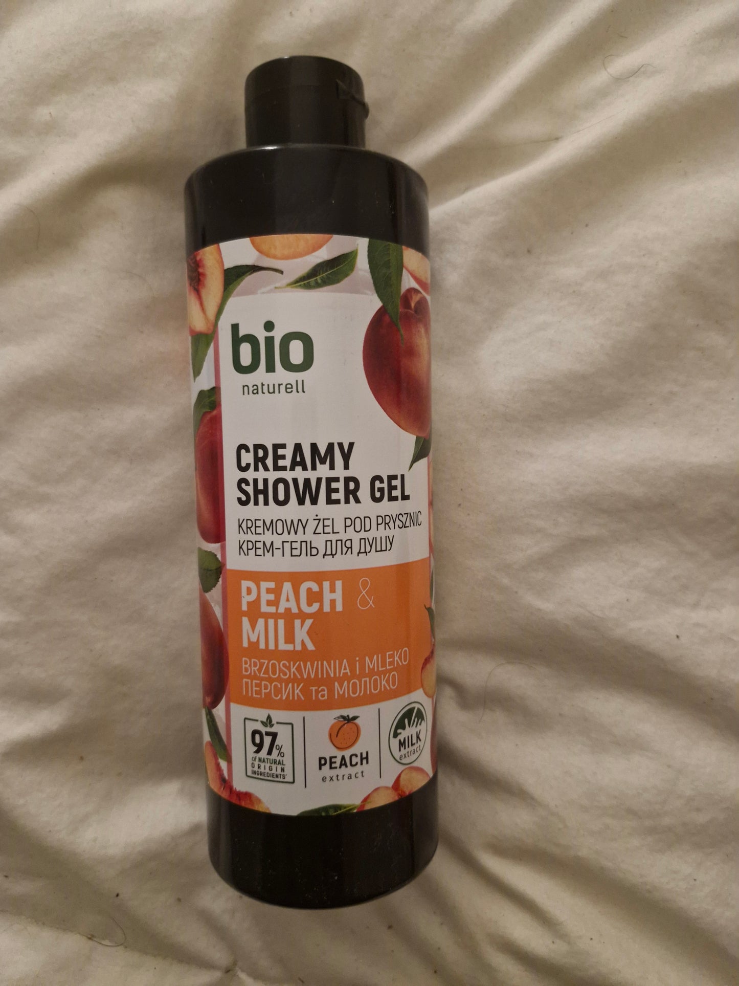 Crème à la pêche Bio Naturelle T 473 ml