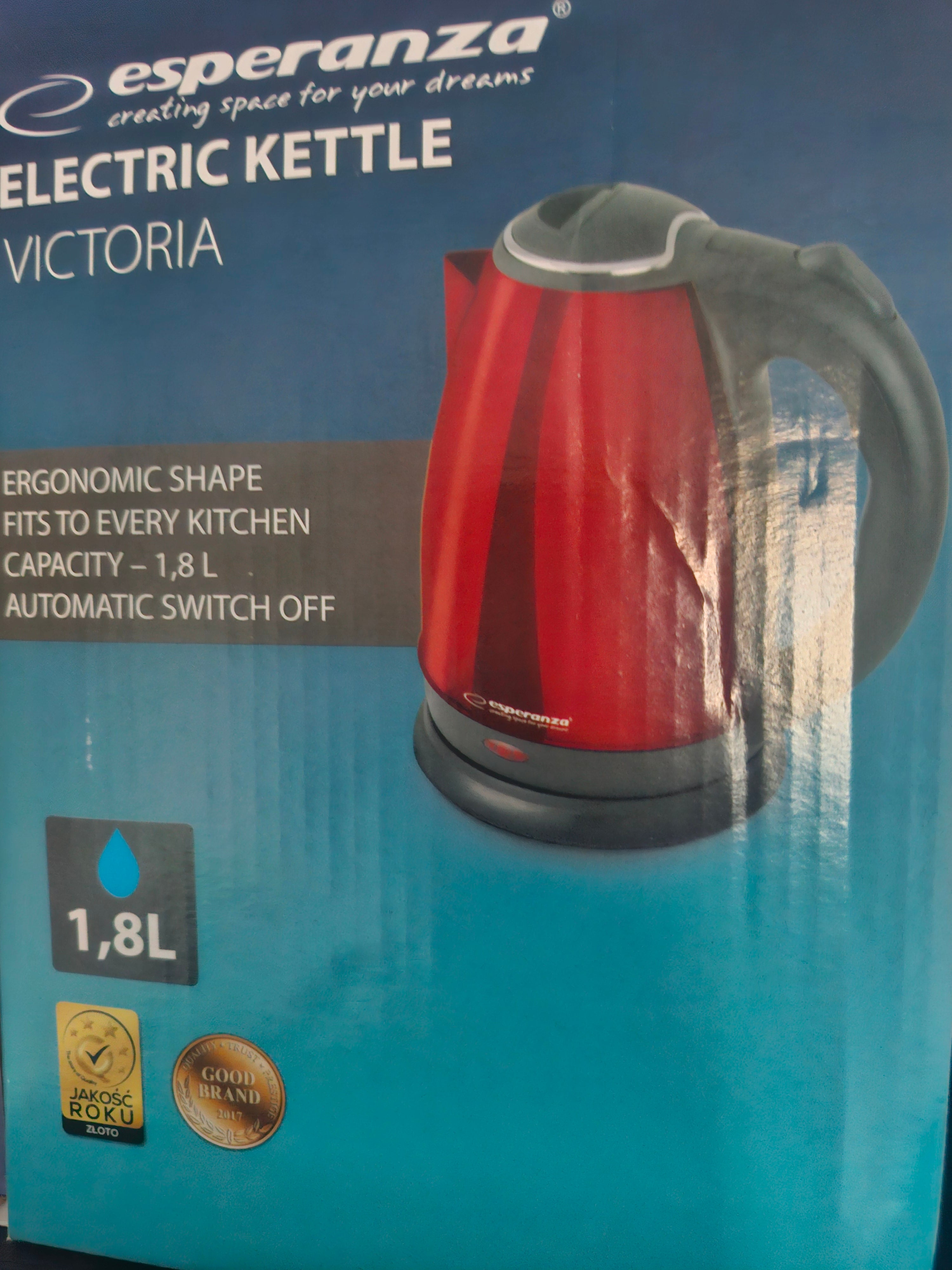 Bouilloire électrique Victoria 1,8 litre