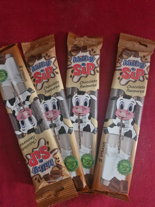 4 paquets de 5 Pailles Chocolat lait  120g