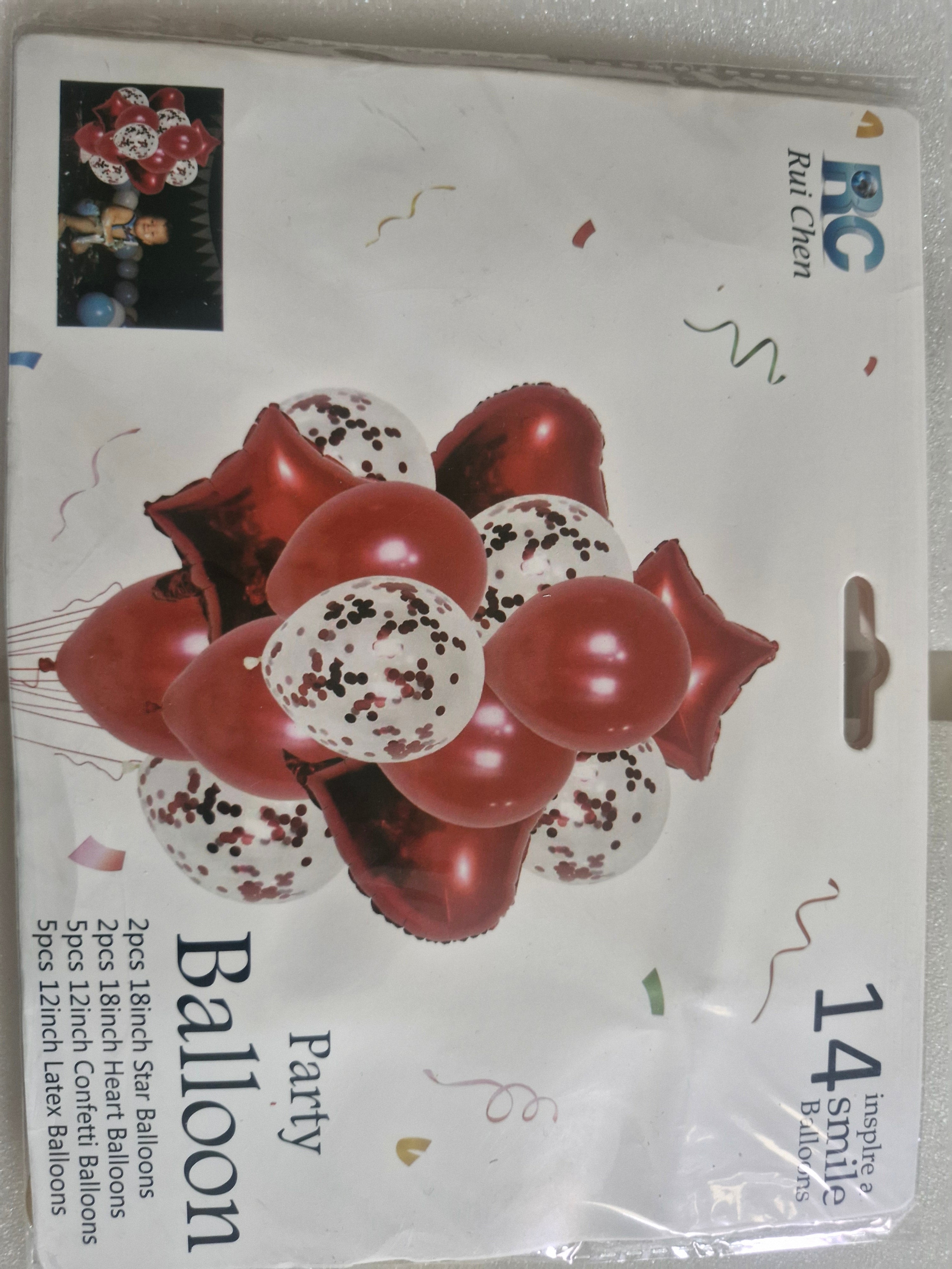 Ensemble de fête ballons 14 pcs