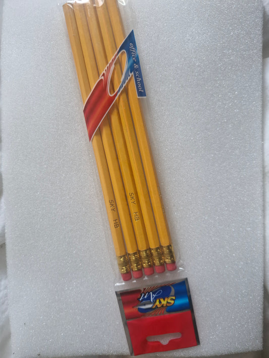 Crayon Sky Art avec gomme Hb 5 pièces