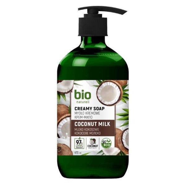 Savon crème Bio Naturel au lait de coco 473 ml Main