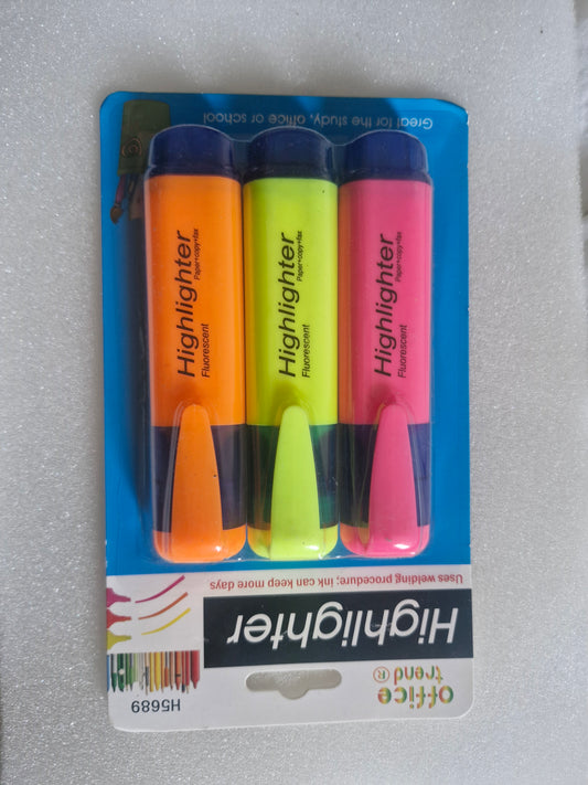 Surligneur Highliner 3 pièces