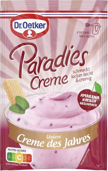 Dr. Oetker Crème Paradisiaque Amarena – Sachet 70g